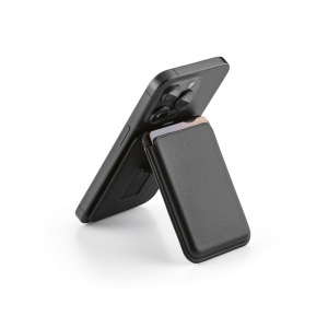 Porte-cartes et support pour téléphone 2-en-1 Hilbert. Cuir vegan 7