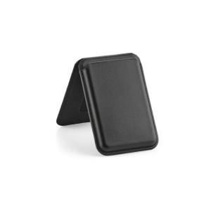 Porte-cartes et support pour téléphone 2-en-1 Hilbert. Cuir vegan 2