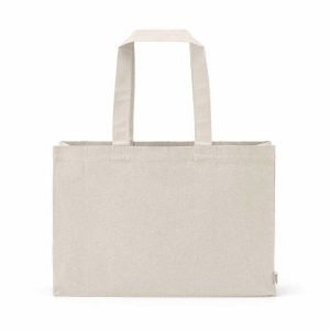 Sac de courses Makalu en coton recyclé. 280 g/m². Anses de 65 cm 25