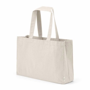 Sac de courses Makalu en coton recyclé. 280 g/m². Anses de 65 cm 9