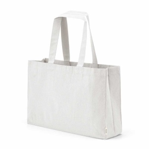 Sac de courses Makalu en coton recyclé. 280 g/m². Anses de 65 cm 4