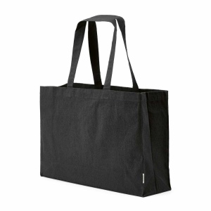 Sac de courses Makalu en coton recyclé. 280 g/m². Anses de 65 cm