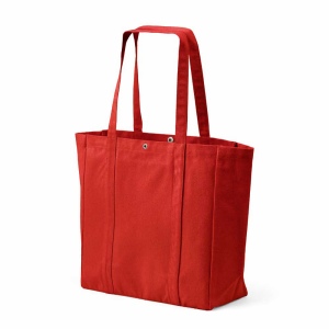 Sac de courses Damavand en coton 360 g/m². Fermeture à pression 10
