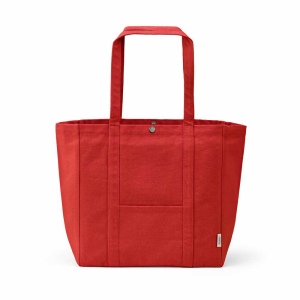 Sac de courses Damavand en coton 360 g/m². Fermeture à pression 12