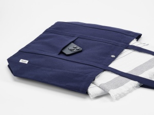 Sac de courses Damavand en coton 360 g/m². Fermeture à pression 15