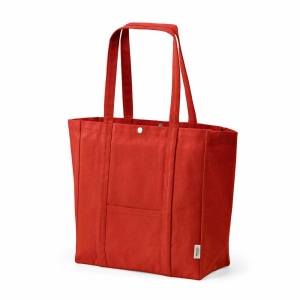 Sac de courses Damavand en coton 360 g/m². Fermeture à pression 3
