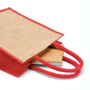 Sac de courses Nuptse en jute. Poignées de 34 cm 12