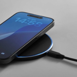Meitner Chargeur sans fil en rAluminium. 15 W. Port USB-C 4