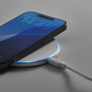 Meitner Chargeur sans fil en rAluminium. 15 W. Port USB-C 6