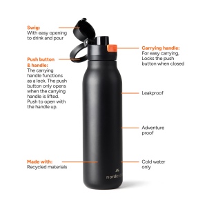 Bouteille d'eau 750ml Nordic Drift Trail RCS 3