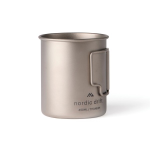 Tasse 450 ml ultra légère en titane Nordic Drift Trail 7