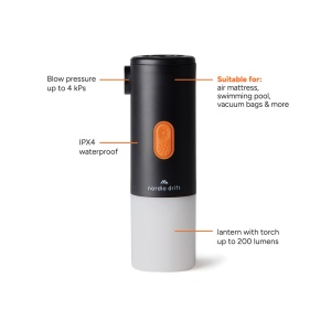 Lampe de camping avec pompe à air Nordic Drift Titan 4