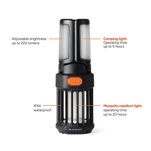 Lampe de camping anti-moustiques Nordic Drift Titan 4