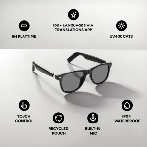 Lunettes audio dotées de l'IA avec fonction traduction Miro 8