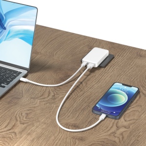 Chargeur plat 65W GAN avec connecteurs universels  Fluxo RCS 11