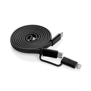 Câble magnétique 60W 2 en 1 Arc en PET RCS 6