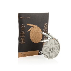 Câble magnétique 60W 2 en 1 Arc en PET RCS 17