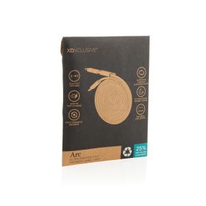 Câble magnétique 60W 2 en 1 Arc en PET RCS 23