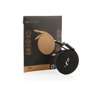 Câble magnétique 60W 2 en 1 Arc en PET RCS 7