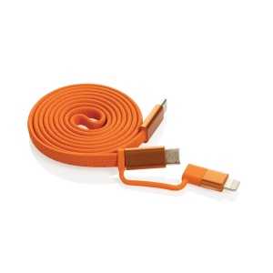 Câble magnétique 60W 2 en 1 Arc en PET RCS 26