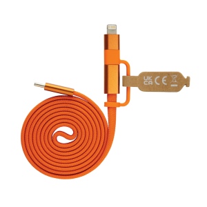 Câble magnétique 60W 2 en 1 Arc en PET RCS 27