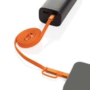 Câble magnétique 60W 2 en 1 Arc en PET RCS 29