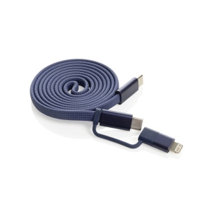 Câble magnétique 60W 2 en 1 Arc en PET RCS 36