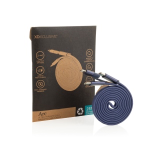 Câble magnétique 60W 2 en 1 Arc en PET RCS 37