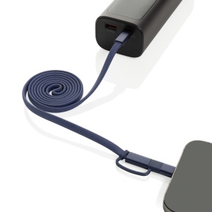 Câble magnétique 60W 2 en 1 Arc en PET RCS 40