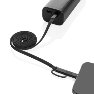 Câble magnétique 60W 2 en 1 Arc en PET RCS 10