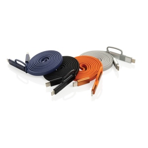 Câble magnétique 60W 2 en 1 Arc en PET RCS 12