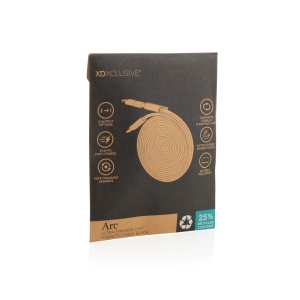 Câble magnétique 60W 2 en 1 Arc en PET RCS 13