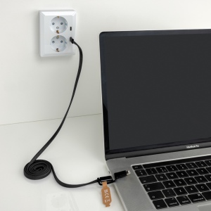 Câble magnétique 60W 2 en 1 Arc en PET RCS 14