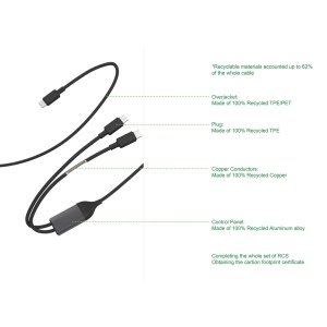 Câble 100W à double sortie USB-C Terra RCS 6