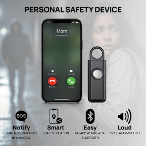 Alarme d'urgence rechargeable avec fonction SOS Safio RCS 6