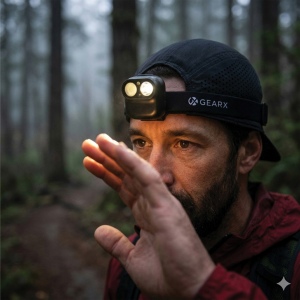 Lampe frontale avec capteur de mouvement en ABS RCS Gear X 12