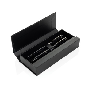 Coffret de stylos en acier recyclé Swiss Peak OSLO 9