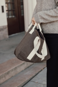 Sac de plage en toile recyclée 400g/m² BEAU AWARE™ 17