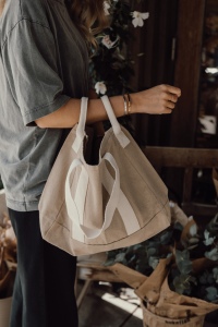 Sac de plage en toile recyclée 400g/m² BEAU AWARE™ 24