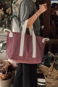 Sac de plage en toile recyclée 400g/m² BEAU AWARE™ 29