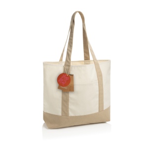 Sac cabas 350gsm en coton recyclé AWARE™ SHOP LOCAL 7