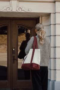 Sac cabas 350gsm en coton recyclé AWARE™ SHOP LOCAL 35