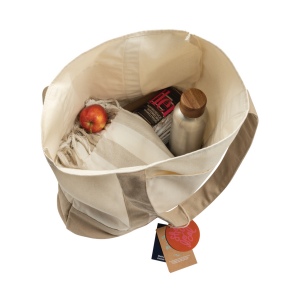 Sac cabas 350gsm en coton recyclé AWARE™ SHOP LOCAL 9