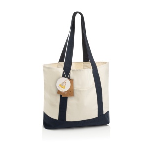 Sac cabas 350gsm en coton recyclé AWARE™ SHOP LOCAL 36