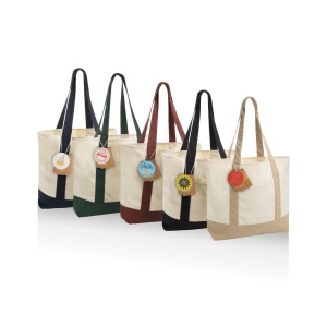 Sac cabas 350gsm en coton recyclé AWARE™ SHOP LOCAL 39