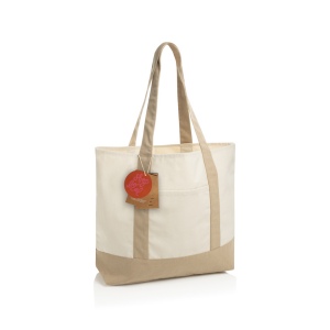 Sac cabas 350gsm en coton recyclé AWARE™ SHOP LOCAL