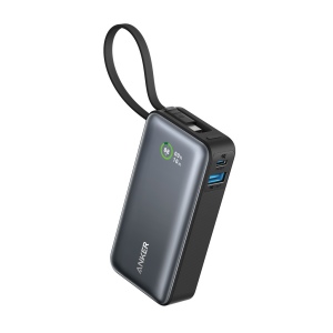 Powerbank 30W avec câble USB-C intégré Anker Nano 3