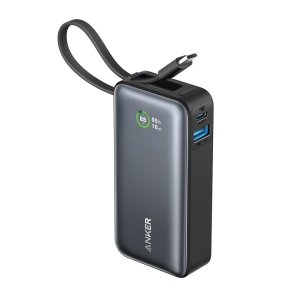 Powerbank 30W avec câble USB-C intégré Anker Nano 4
