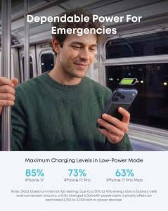 Powerbank 5000mAh 15W MagGo Qi 2.0 Anker Nano 12