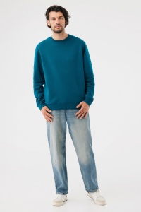 Sweater à col rond en coton recyclé IQONIQ Torla 280